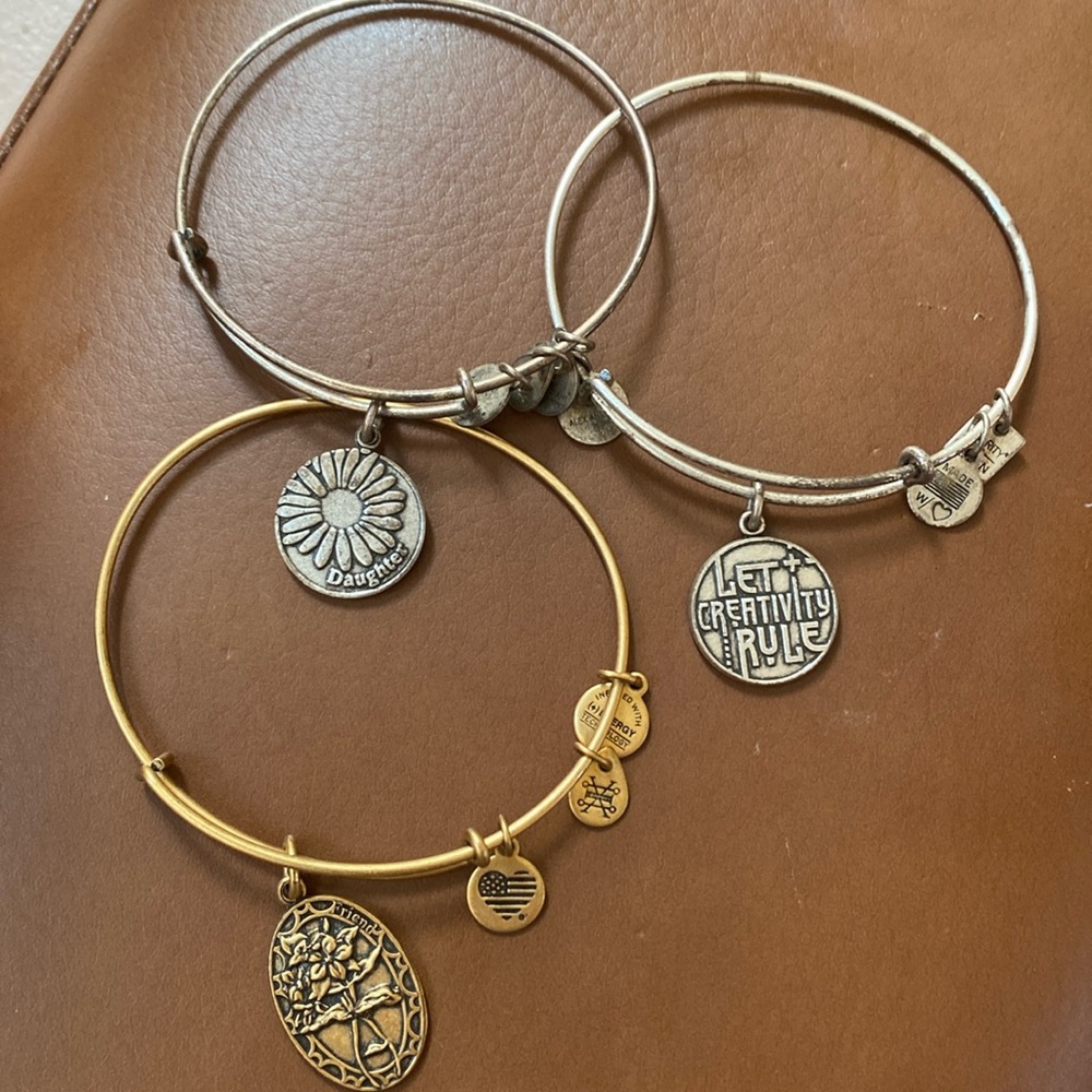 Three Alex and Ani Bracelet bundle